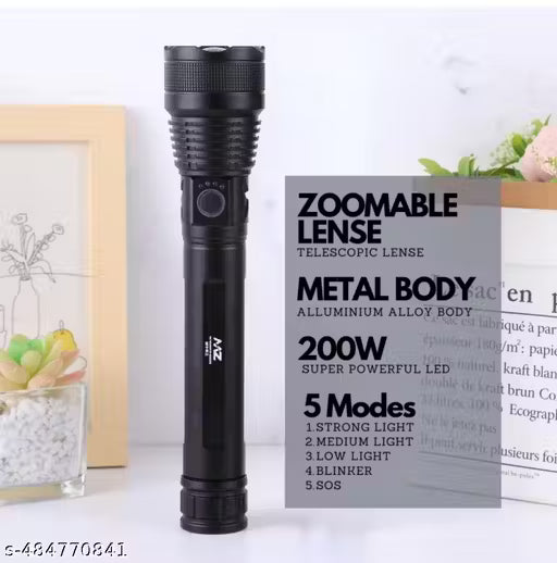 MZ M982 (ZOOMABLE Metal LED Torch)