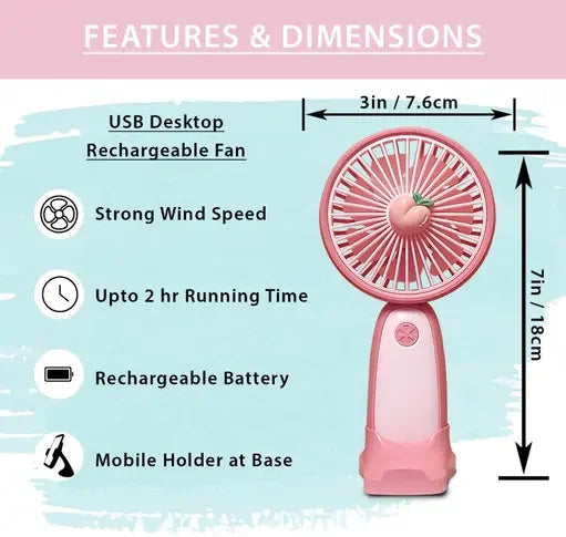 Portable Fan Rechargeable