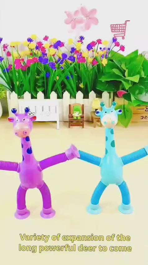 Telescopic Suction Cup Giraffe Toy