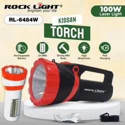 BJE Rechargeable Emergency Rocklight RL-6484W LED Torch